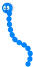 play with blue snake