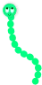 play with green snake